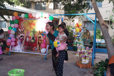 Trung tâm Y tế Ia Pa: Tổ chức vui chơi trung thu cho trẻ em